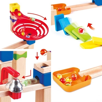 Конструктор-лабиринт Hape Marble Run Множество дорожек 50 эл. (E1102) - Pampik - 5