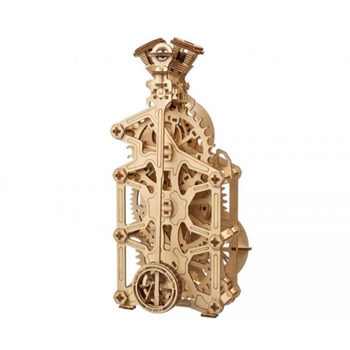 Деревянный механический 3D конструктор Ugears Часы двигателя (70217) - Pampik - 3