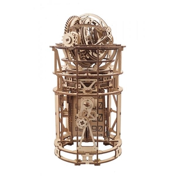 Деревянный механический 3D конструктор Ugears Астрономические часы с турбийоном (70162) - Pampik - 4