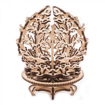Деревянный механический 3D конструктор Ugears Механический цветок (70019) - Pampik