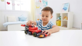 Конструктор PolyM Гоночный автомобиль, 31 деталь (760020) - Pampik - 9