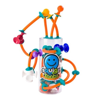 Конструктор Fat Brain Toys Squigz Toobz З'єднай і зігни 18 деталей (FA194-1) - Pampik - 3