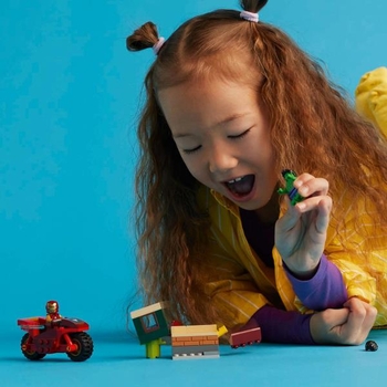 Конструктор LEGO Super Heroes Залізна людина на мотоциклі й Галк 68 деталей (76287) - Pampik - 7