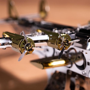 Колекційна модель-конструктор Metal Time Splashing Dreamer Боїнг-314 механічний (MT053) - Pampik - 14