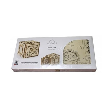 Дерев'яний механічний 3D конструктор Ugears Сейф (70011) - Pampik - 4