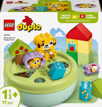 Конструктор LEGO DUPLO My First Сортувальник фігур будинок для цуценят, 17 деталей (10441) - Pampik