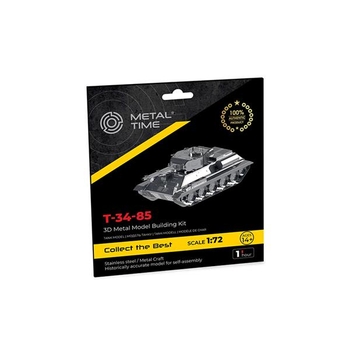 Колекційна модель-конструктор Metal Time Танк T-34/85 (MT071) - Pampik - 7