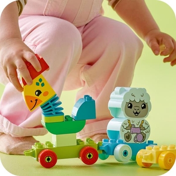 Конструктор LEGO DUPLO My First Мій перший поїзд із тваринками 19 деталей (10412) - Pampik - 6