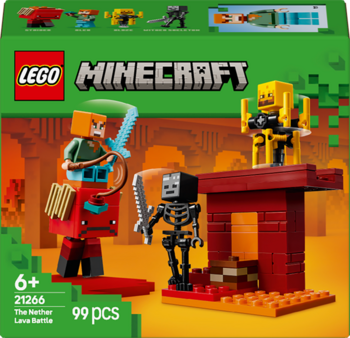 Конструктор LEGO Minecraft Битва з лавою в Незері 99 деталей (21266) - Pampik - 2