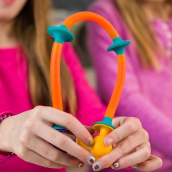 Конструктор Fat Brain Toys Squigz Toobz З'єднай і зігни 18 деталей (FA194-1) - Pampik - 7