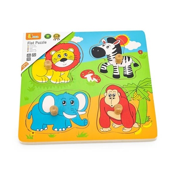 Деревянная рамка-вкладыш Viga Toys Зверята в Африке (59563) - Pampik