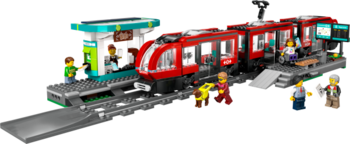 Конструктор LEGO City Трамвай і вокзал у центрі міста 811 деталей (60423) - Pampik - 2