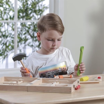 Деревянный набор Viga Toys Чемодан с инструментами, 10 шт. (50387) - Pampik - 4