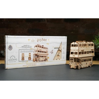 Дерев'яний механічний 3D конструктор Ugears Лицарський автобус, 268 деталей (70172) - Pampik - 8