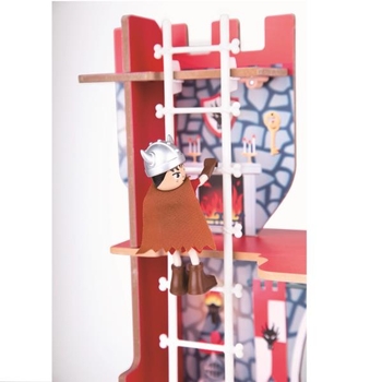 Деревянный игрушечный замок викингов Hape (E3025) - Pampik - 4