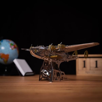 Колекційна модель-конструктор Metal Time Splashing Dreamer Боїнг-314 механічний (MT053) - Pampik - 6