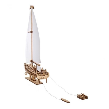 Деревянный механический 3D конструктор Ugears Яхта Океанская Красавица (70193) - Pampik - 7