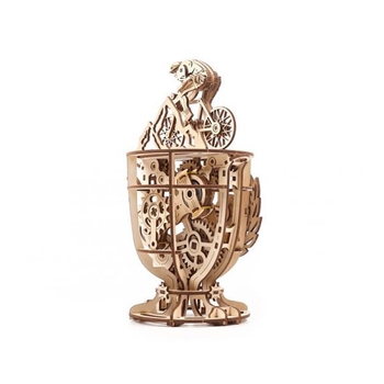 Деревянный механический конструктор Ugears Автоматон Велосипедист (70148) - Pampik - 3