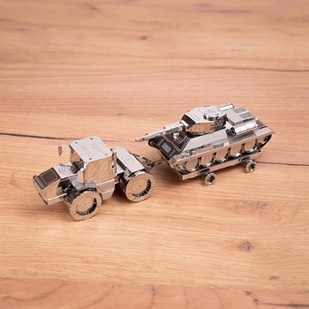 Колекційна модель-конструктор Metal Time Tractor Slobozhanets Трактор ХТЗ (MT074) - Pampik - 3