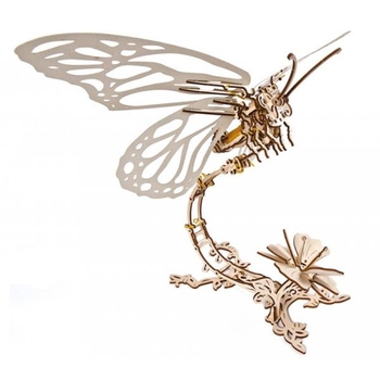 Деревянный механический 3D конструктор Ugears Бабочка (70081) - Pampik - 2