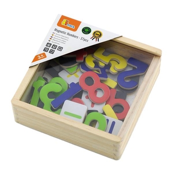 Набор магнитных цифр и знаков Viga Toys 37 шт. (50325) - Pampik - 2