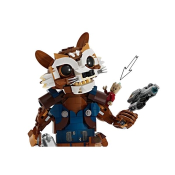 Конструктор LEGO Super Heroes Ракета й малюк Ґрут 566 деталей (76282) - Pampik - 6