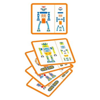 Набір для творчості Viga Toys Дерев'яна аплікація Робот (50335) - Pampik - 3