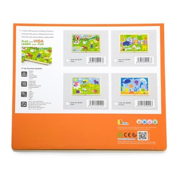 Дерев'яний пазл Viga Toys Океан, 24 ел. (50200) - Pampik - 3