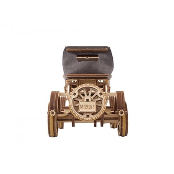 Дерев'яний механічний 3D конструктор Ugears Ретро автомобіль UGR-T, 337 деталей (70175) - Pampik - 3