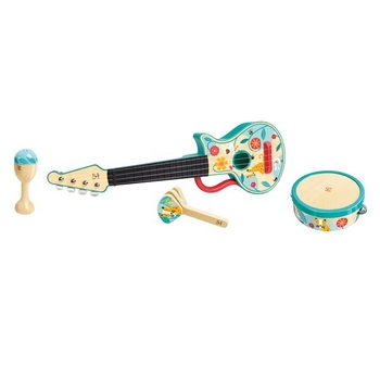 Набір музичних інструментів Hape 4 в 1 Укулеле (E0638) - Pampik