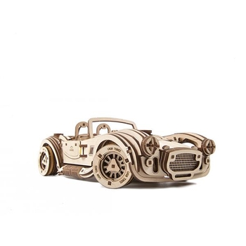 Деревянный механический 3D конструктор Ugears Гоночный автомобиль ДрифтКобра (70161) - Pampik - 12