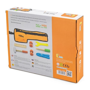 Дерев'яний ігровий набір Viga Toys Пояс з інструментами (50532) - Pampik - 4