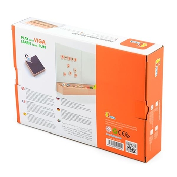 Набір магнітних цифр і знаків Viga Toys, 40 шт. (50591) - Pampik - 3