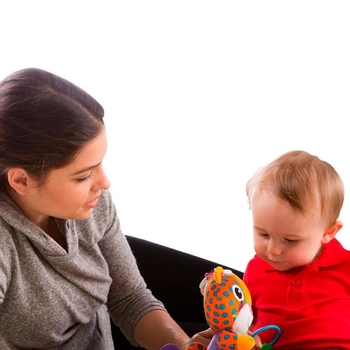 М'яка іграшка-підвіска Lamaze Леопардик муркотить (L27563) - Pampik - 4