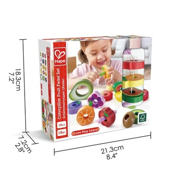 Шнурівка Hape Гусениці та фрукти (E1072) - Pampik - 5