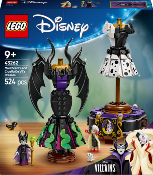 Конструктор LEGO Disney Villains Сукні Малефісенти та Лютелли де Віль, 524 деталі (43262) - Pampik