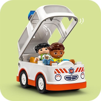 Конструктор LEGO DUPLO Швидка допомога та водій, 19 деталей (10447) - Pampik - 6