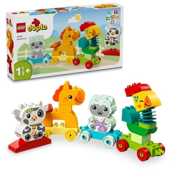 Конструктор LEGO DUPLO My First Мій перший поїзд із тваринками 19 деталей (10412) - Pampik - 3