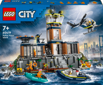 Конструктор LEGO City Поліцейський острів-в'язниця 980 деталей (60419) - Pampik