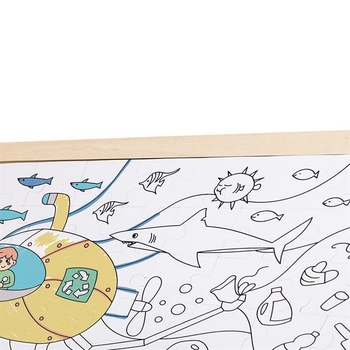 Пазл Hape Океан з розмальовкою, 48 елементів (E1643) - Pampik - 4