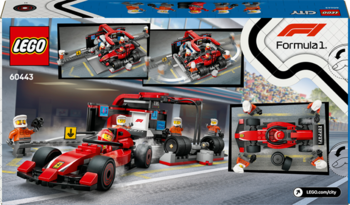 Конструктор LEGO City Піт-стоп і піт-екіпаж F1 з болідом Ferrari 322 деталі (60443) - Pampik - 3