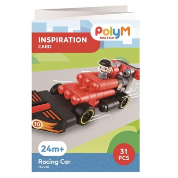Конструктор PolyM Гоночный автомобиль, 31 деталь (760020) - Pampik - 3