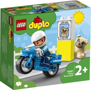 Конструктор LEGO DUPLO Rescue Поліцейський мотоцикл 5 деталей (10967) - Pampik - 7