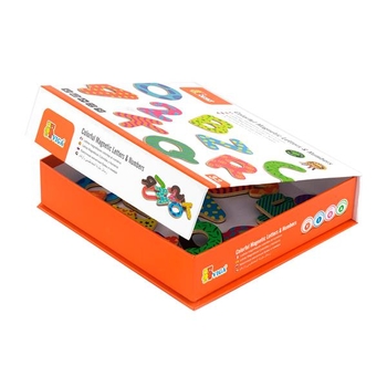 Набор магнитных букв Viga Toys 77 шт. (59429) - Pampik - 2
