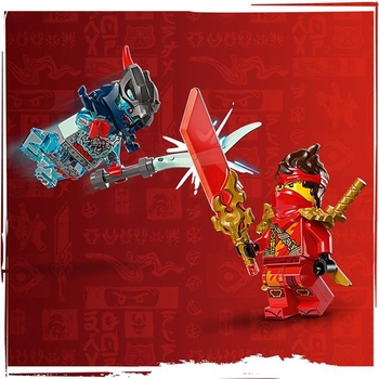 Конструктор LEGO NINJAGO Швидкісні перегони Кая на мотоциклі, 79 деталей (71838) - Pampik - 9