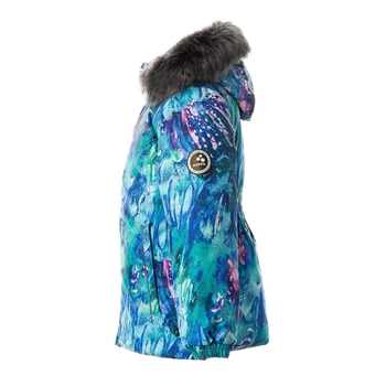 Куртка зимняя Huppa Loore, р.104, голубой с принтом (17970030-11436-104) - Pampik - 3