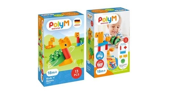 Конструктор PolyM Птицы и зверьки, 13 деталей (760002) - Pampik - 13
