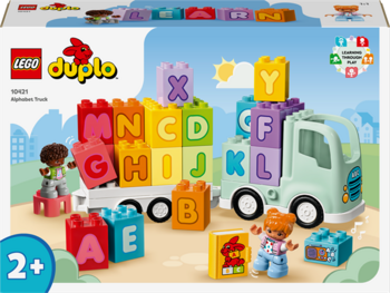 Конструктор LEGO DUPLO Town Вантажівка з абеткою 36 деталей (10421) - Pampik