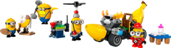 Конструктор LEGO Despicable Me 4 Посіпаки й банановий автомобіль 136 деталей (75580) - Pampik - 4