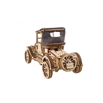 Дерев'яний механічний 3D конструктор Ugears Ретро автомобіль UGR-T, 337 деталей (70175) - Pampik - 4